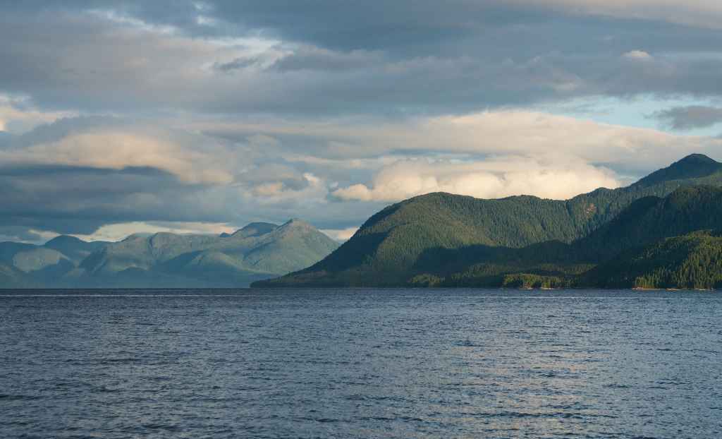 Squally Channel on the north coast of British Columbia.