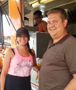 Wei Wai Kum Councillor Chris Roberts (right) and his sister Rachel Wiley (left), who lent her business-planning skills to the expansion of the RV Park. Wiley now runs a successful fish-and-chips food truck, Seabreeze, which is stationed a short walk from the Park. Photo by Coast Funds.