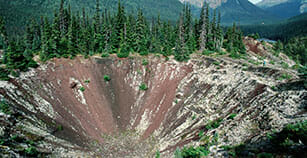 Tseax Cone, is what remains of the Canada’s most recent volcanic eruption. The volcano exploded 263 years ago destroying two Nisga’a villages and taking the lives of 2,000 Nisga’a people.
