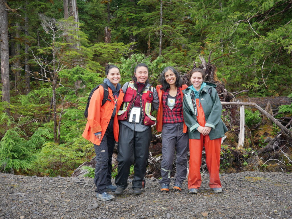 HNRD field crew members on Haida Gwaii. 